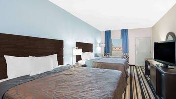 In-room safe, desk, iron/ironing board, free cribs/infant beds