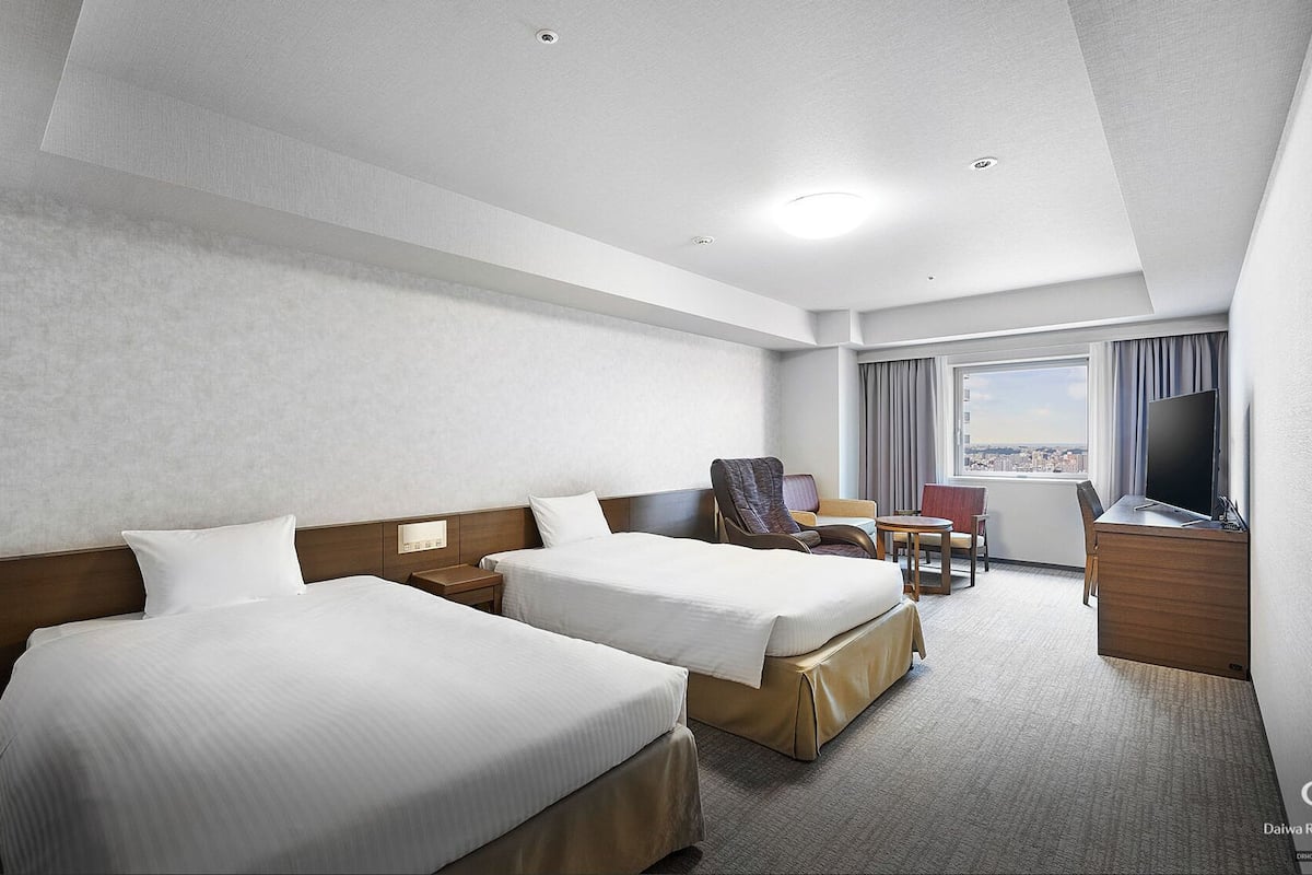 Deluxe Twin Room Non Smoking (For 2 people) | Down comforters, desk, blackout drapes, soundproofing