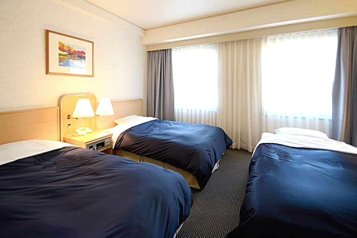 Escritorio, cortinas blackout, wifi gratis y ropa de cama