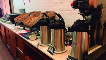 Free daily buffet breakfast