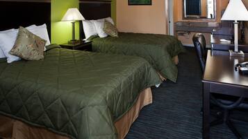 Standard Room, 2 Queen Beds, Non Smoking | Iron/ironing board, free WiFi