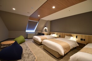 Premium Triple room, 3 Single Beds, Non Smoking | Premium bedding, down comforters, blackout drapes, free WiFi - Hotel ParkHills (Biei)