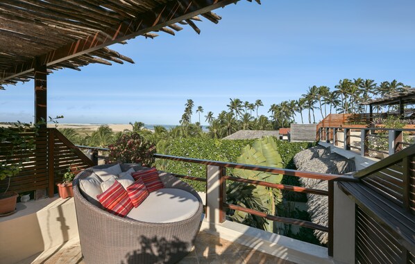 Superior Double Room, Jetted Tub, Sea View | Terrace/patio - Pousada Araxá (Jijoca de Jericoacoara)