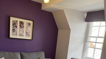 Self contained apartment (No lift access - 40 steps) | Living area | 20-inch TV with digital channels