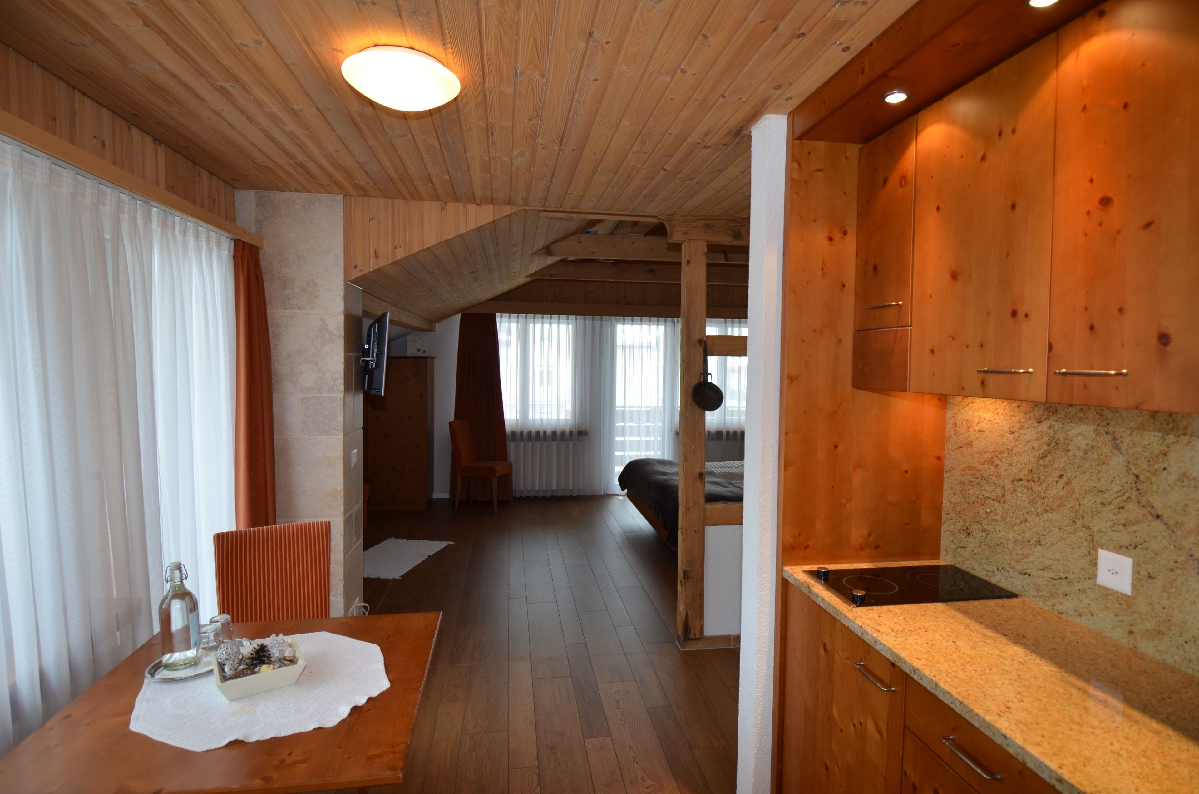 suite hahnen with kitchenette, balcony, mountain view | 1 bedroom, premium bedding, down duvets, select comfort beds