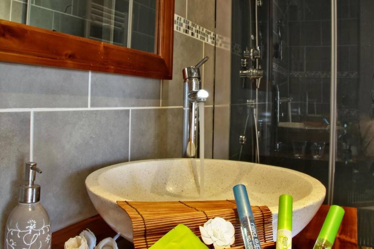 free toiletries, hair dryer, towels