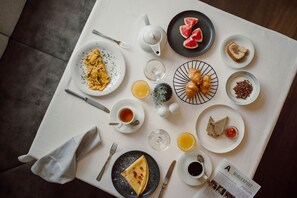 Daily buffet breakfast (EUR 27 per person)