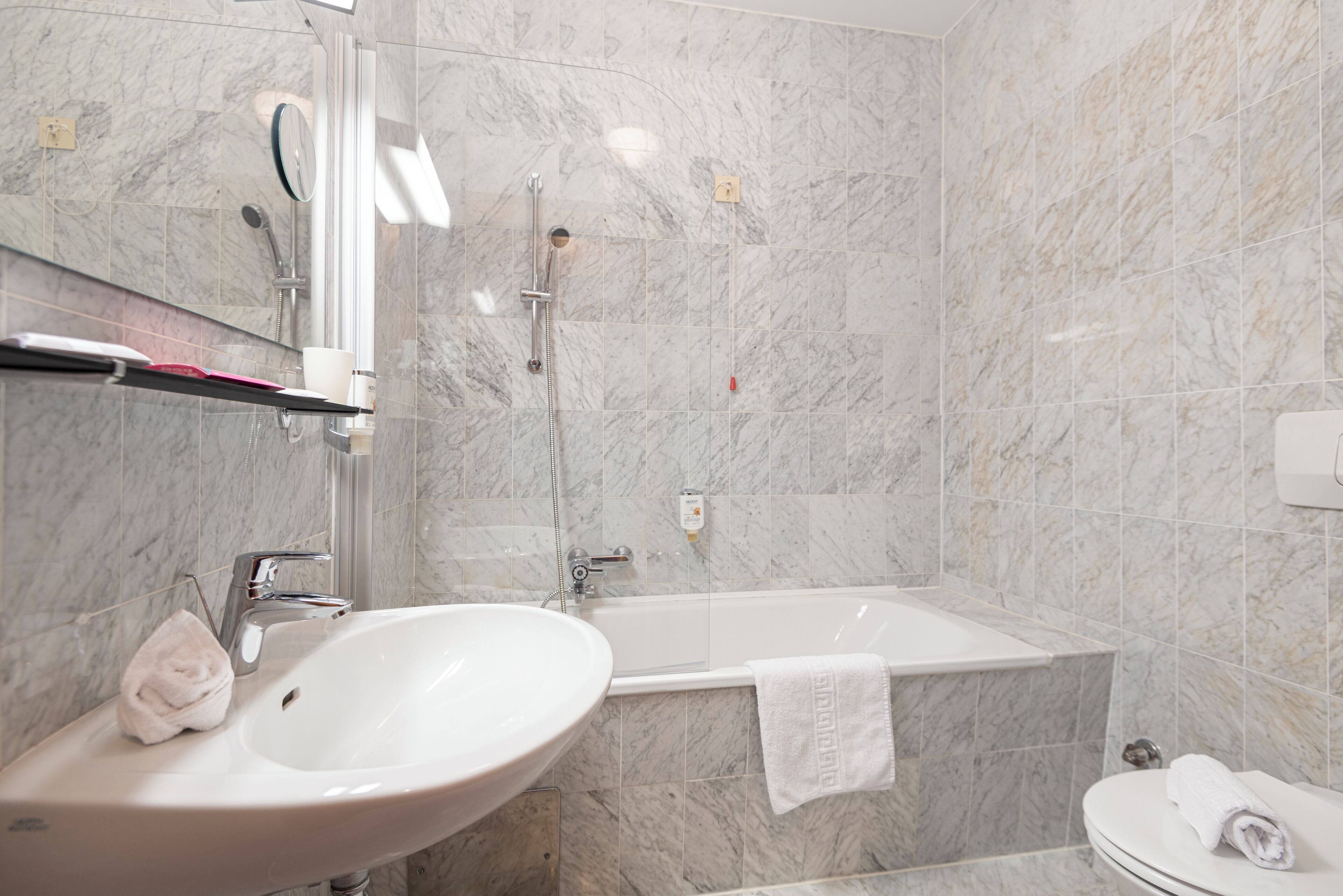 hair dryer, slippers, towels