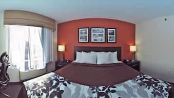 In-room safe, desk, laptop workspace, blackout curtains