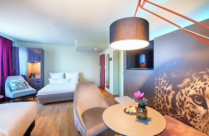 Minibar, desk, blackout curtains, free WiFi