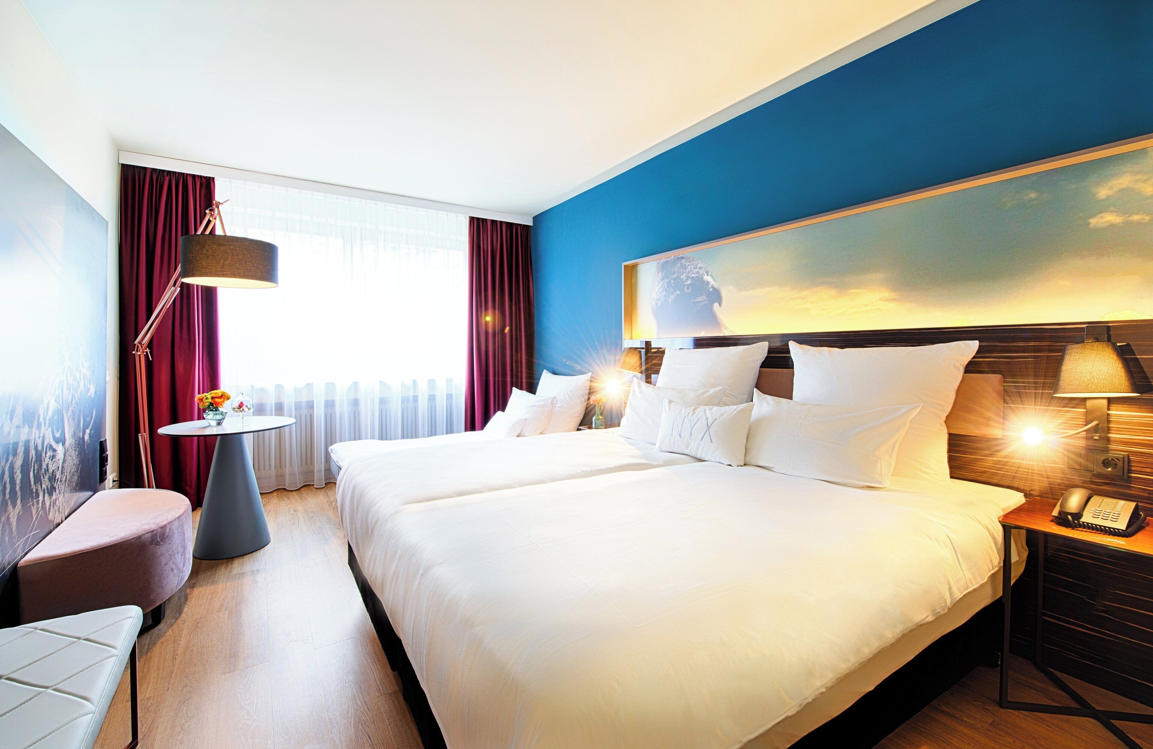 Minibar, desk, blackout curtains, free WiFi