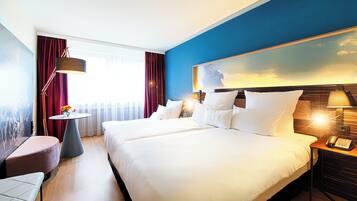 Minibar, desk, blackout curtains, free WiFi