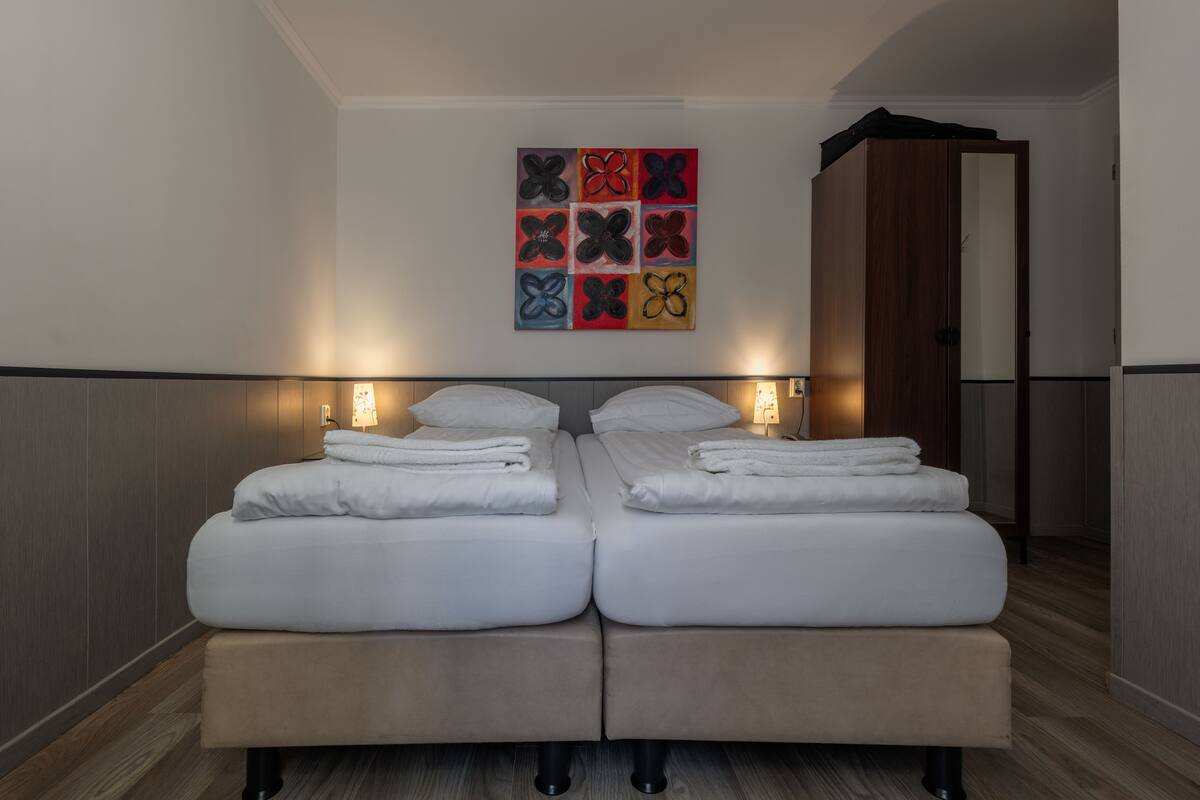 classic double room, private bathroom | individually furnished, desk, iron/ironing board, cots/infant beds