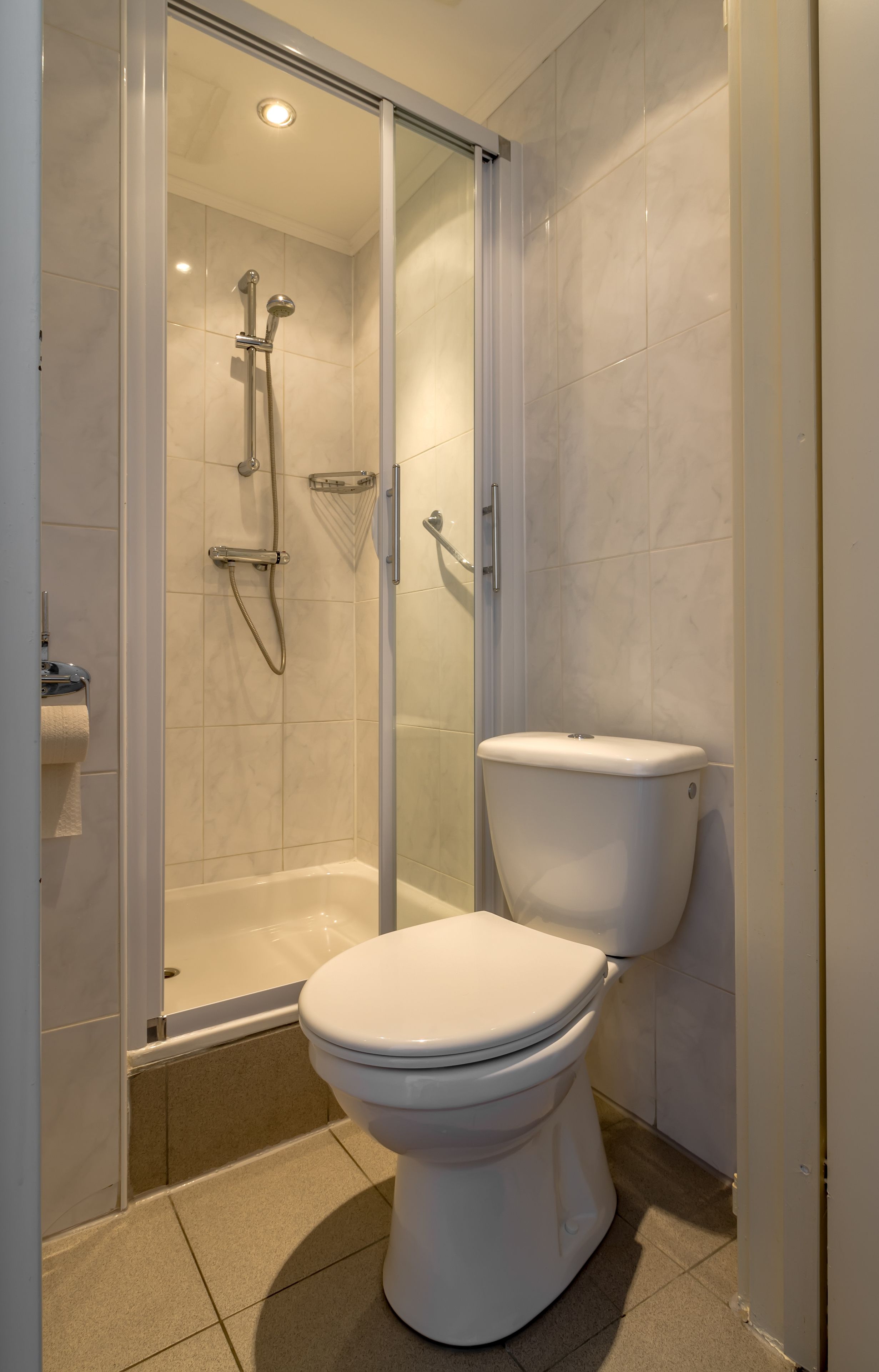 free toiletries, hair dryer, towels