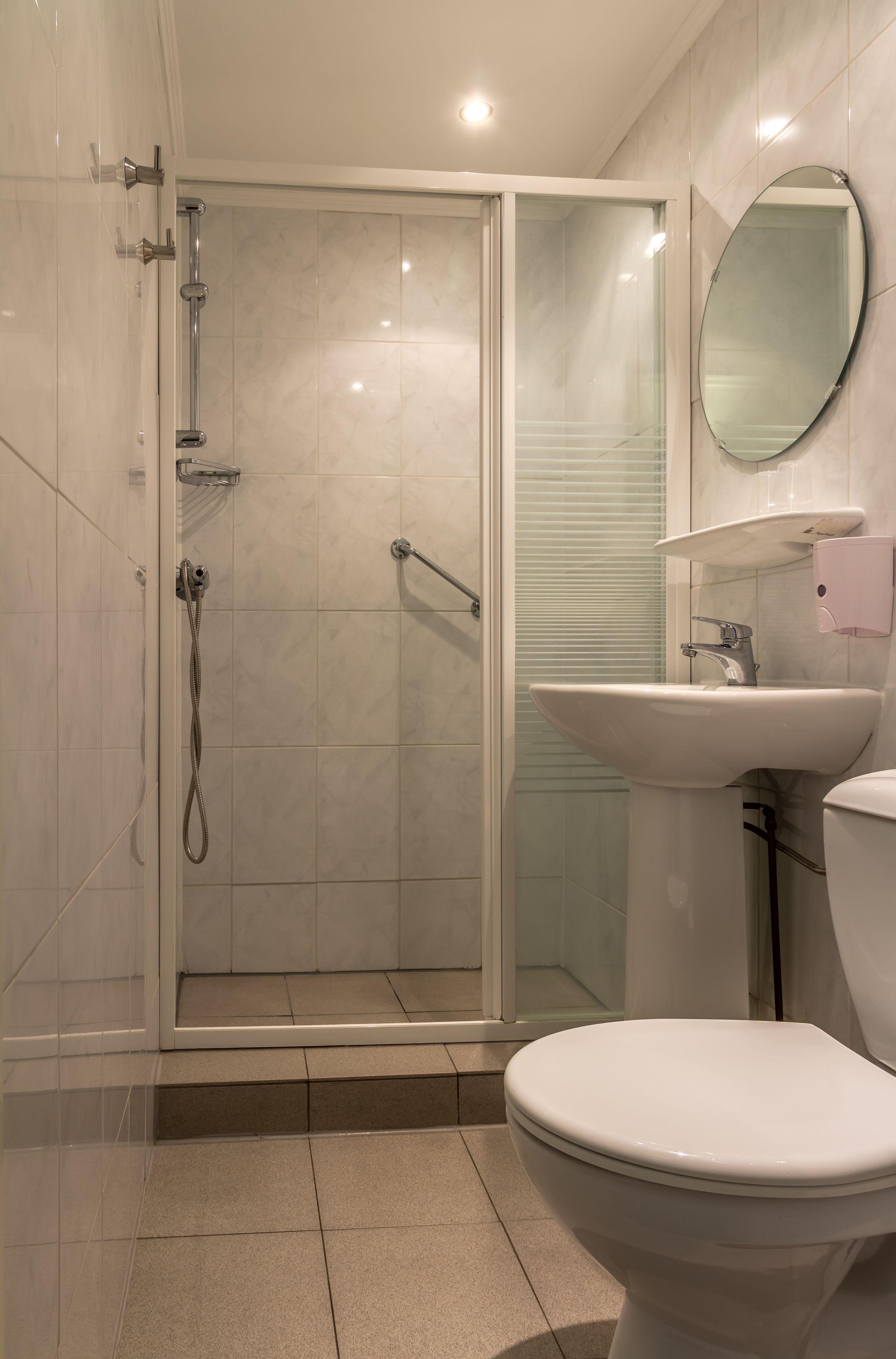 free toiletries, hair dryer, towels