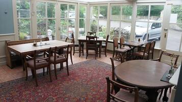 Lunch and dinner served, local cuisine