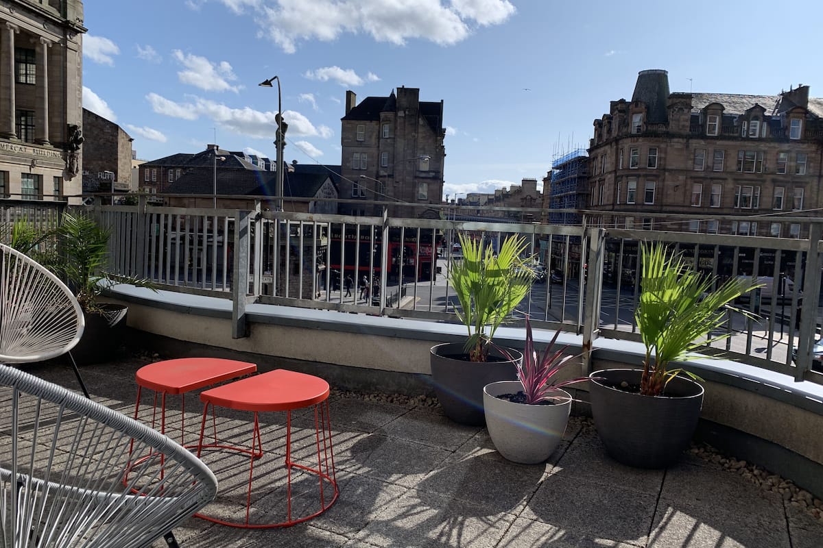 Superior appartement, 2 slaapkamers, terras, uitzicht op stad (KING4) | Terras