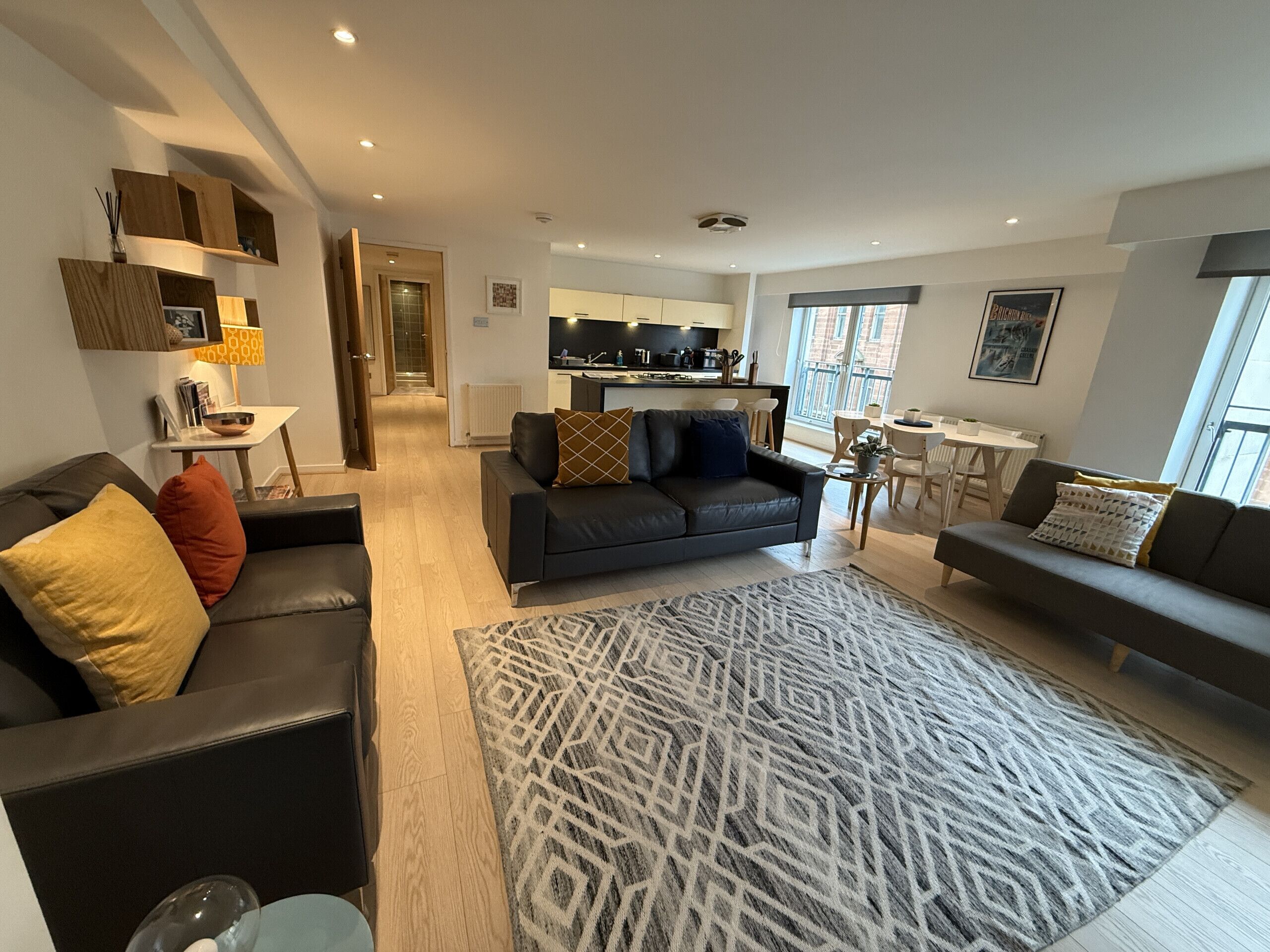Two Bedroom Apartment | Living area | 50-inch Smart TV with digital channels