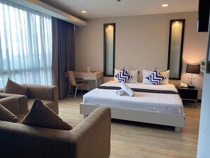 Minibar, in-room safe, blackout curtains, soundproofing