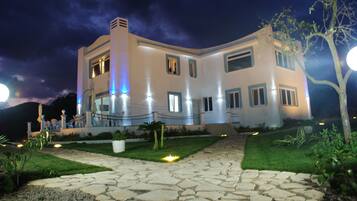 Front of property – evening/night