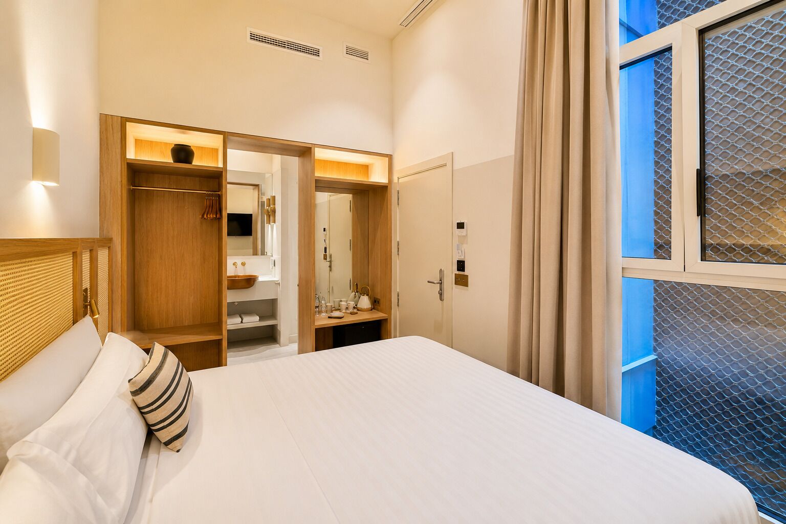 Basic Double Room | Egyptian cotton sheets, premium bedding, down duvets, memory-foam beds