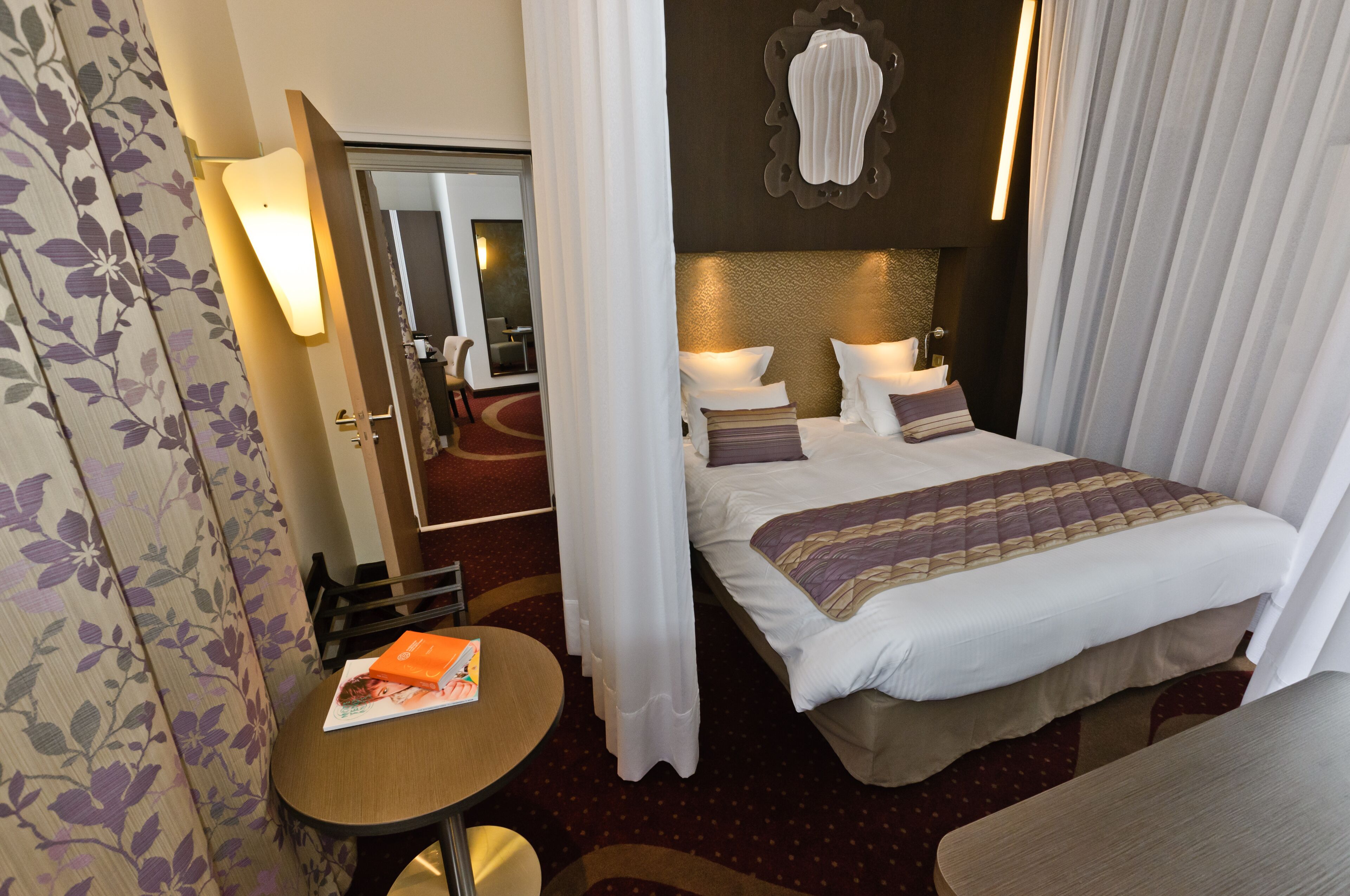 Select Comfort beds, minibar, in-room safe, desk