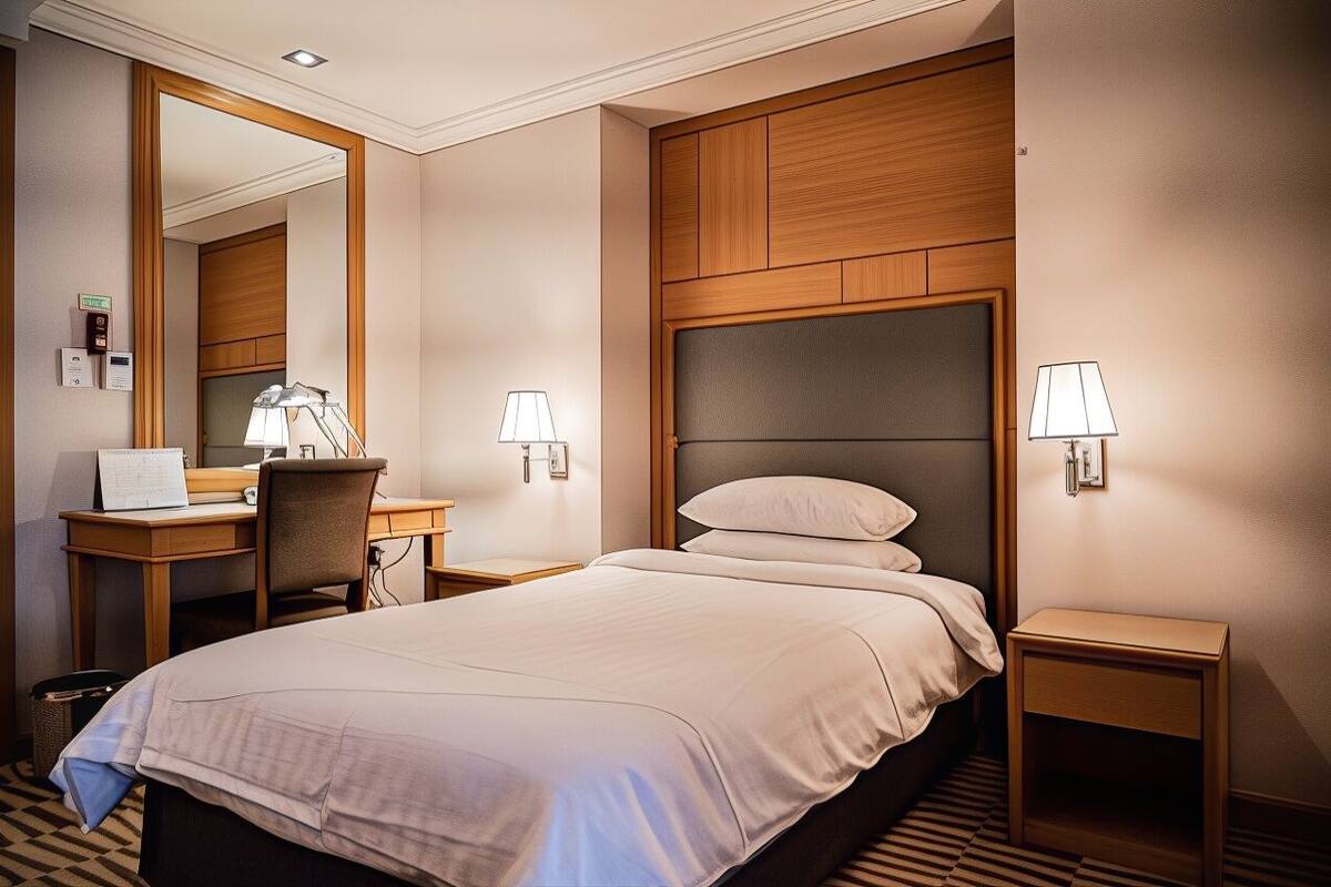 In-room safe, desk, soundproofing, iron/ironing board (on request)