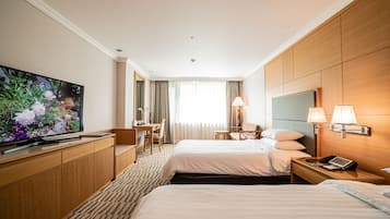 豪華雙床房 | 房內夾萬、書桌、隔音、熨斗/熨衫板