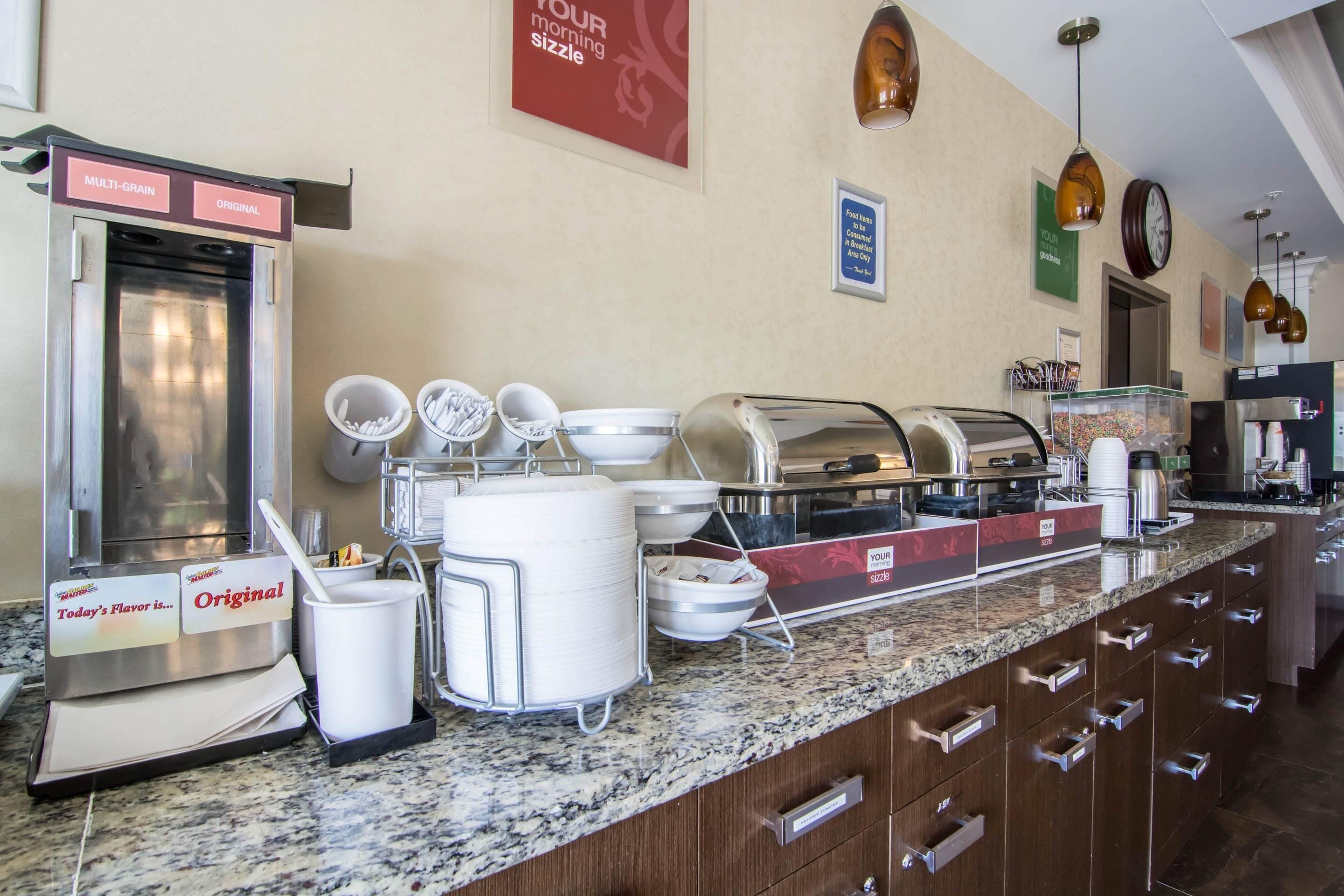 Café da manhã com buffet grátis