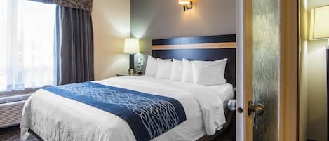 Desk, iron/ironing board, WiFi (free), bed sheets