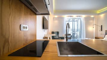 Superior Studio | Private kitchenette | Fridge, electric kettle