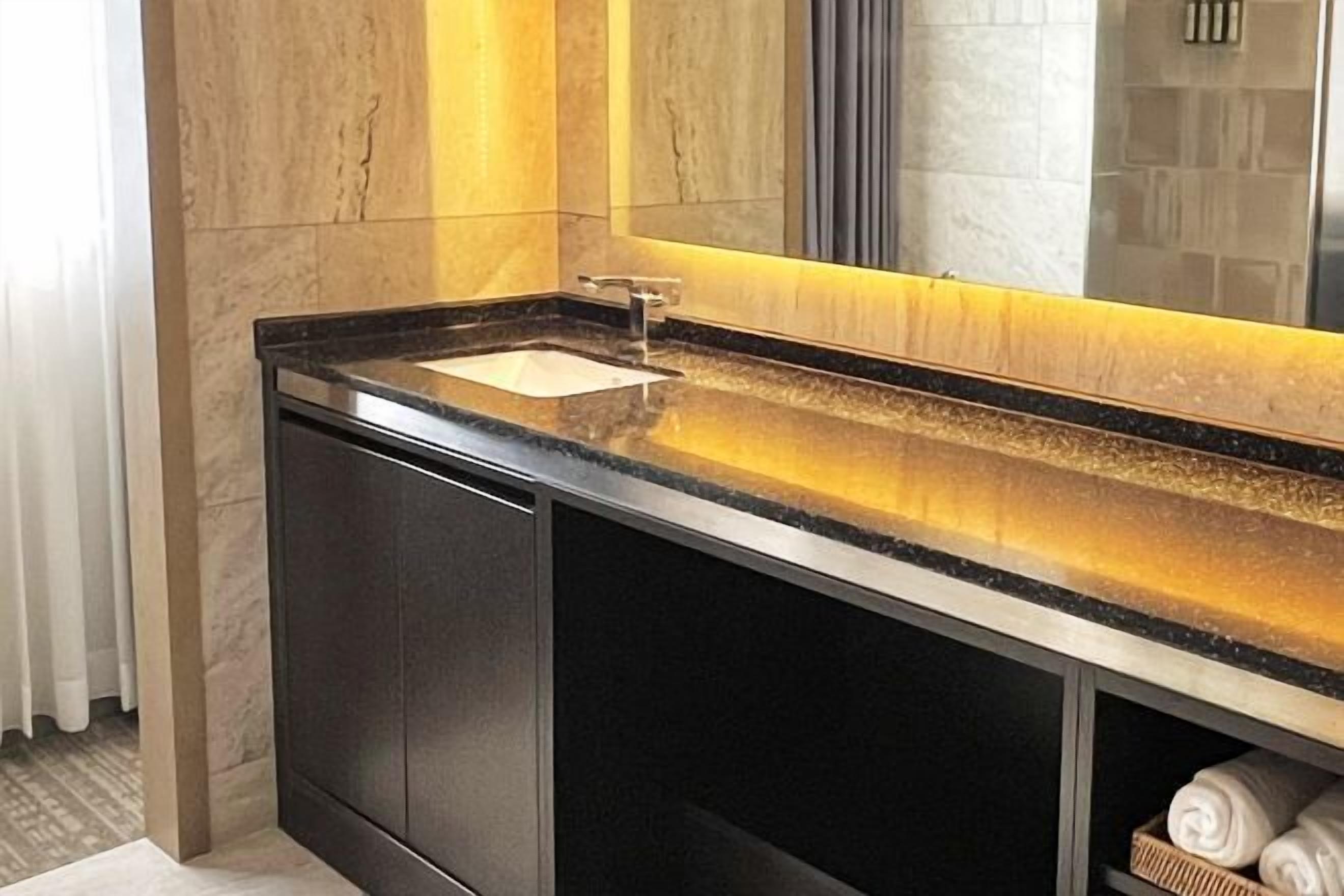 Bathroom | Shower, hair dryer, bathrobes, slippers