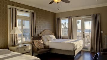 Signature Room, 2 Queen Beds, Partial Ocean View | Iron/ironing board, free WiFi, bed sheets