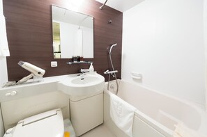Free toiletries, hair dryer, slippers, towels