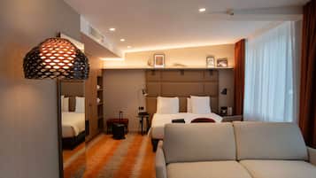 Ropa de cama hipoalergénica y minibar