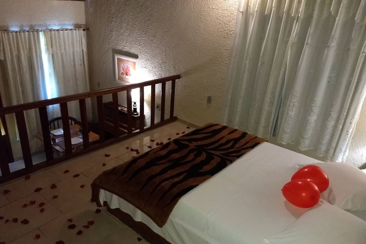 Superior Chalet, 1 Double Bed, Private Bathroom, Mountain View | Minibar, desk, blackout drapes, bed sheets