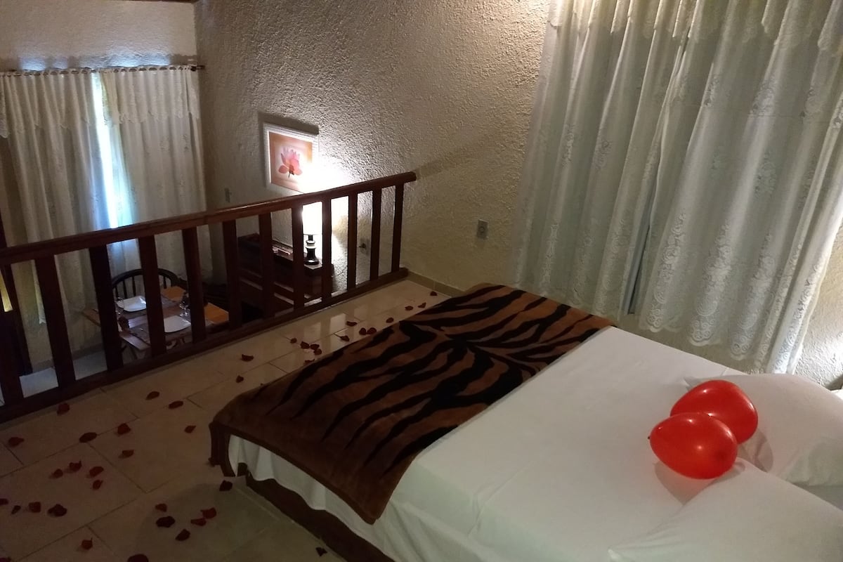 Superior Chalet, 1 Double Bed, Private Bathroom, Mountain View | Minibar, desk, blackout drapes, bed sheets