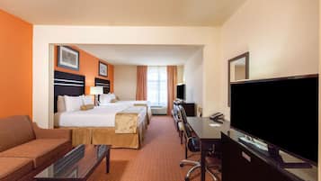 Studio Suite, 2 Queen Beds, Non Smoking | In-room safe, desk, iron/ironing board, free cots/infant beds