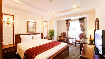 Deluxe tweepersoonskamer, uitzicht op de stad | Uitzicht vanuit de kamer