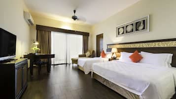 Minibar, in-room safe, desk, free cots/infant beds