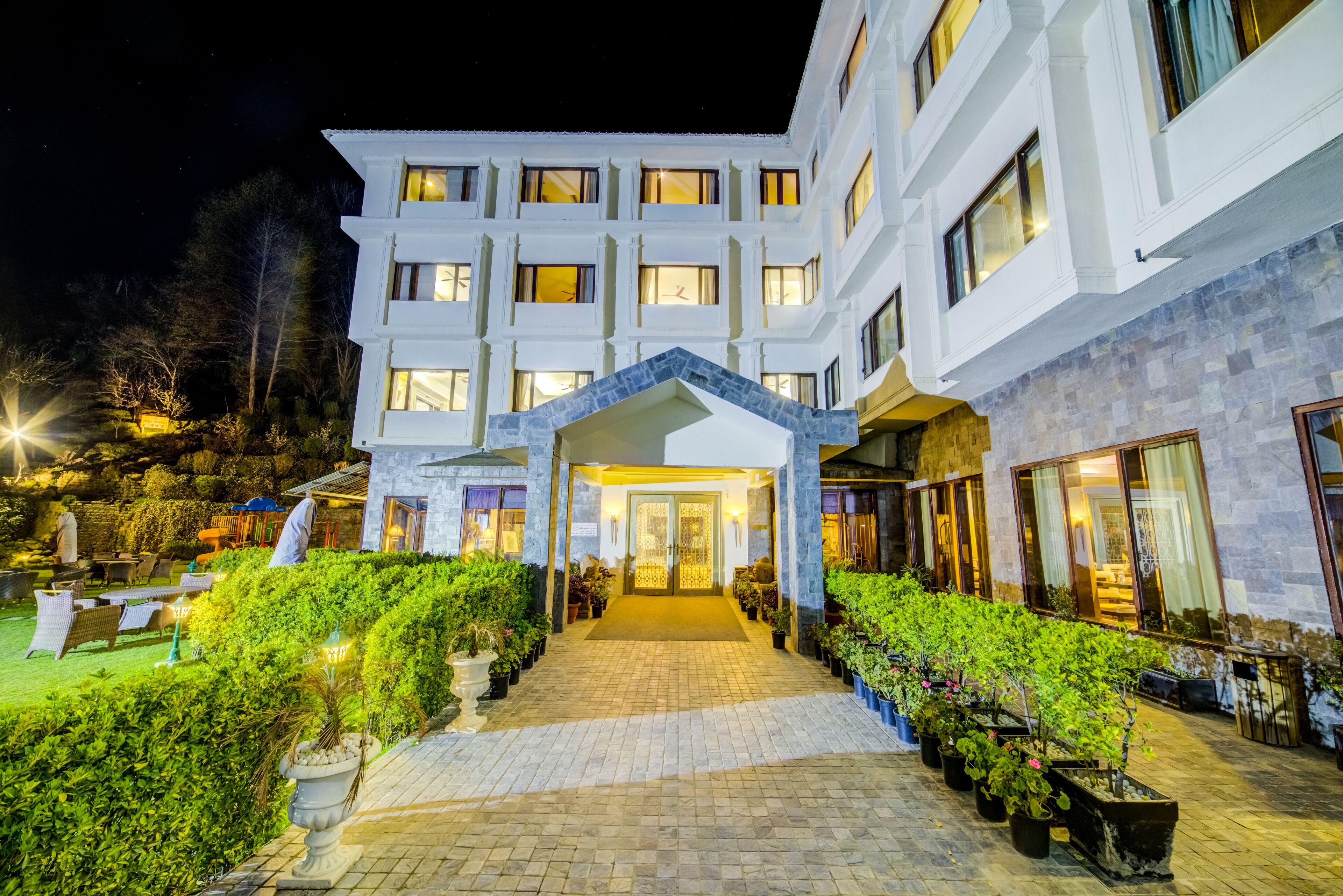 Front of property - evening/night