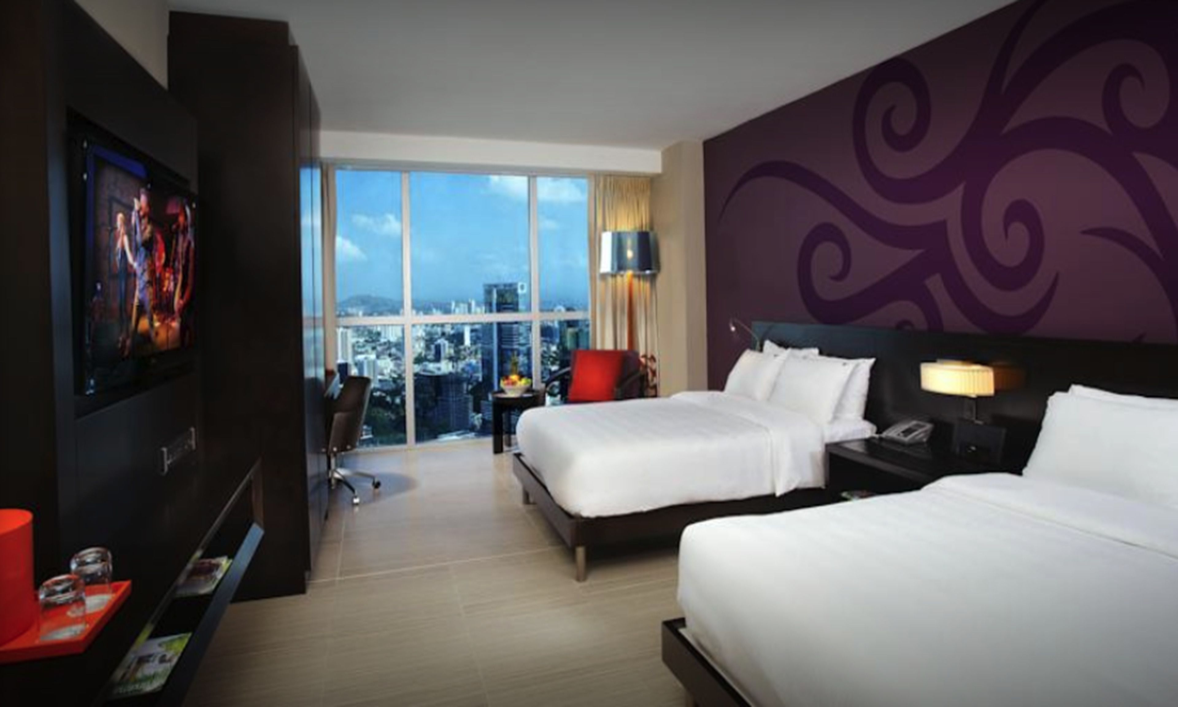 Suite Junior, 2 lits doubles, vue océan | Vue de la chambre