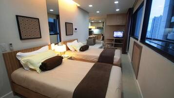 In-room safe, desk, blackout drapes, iron/ironing board