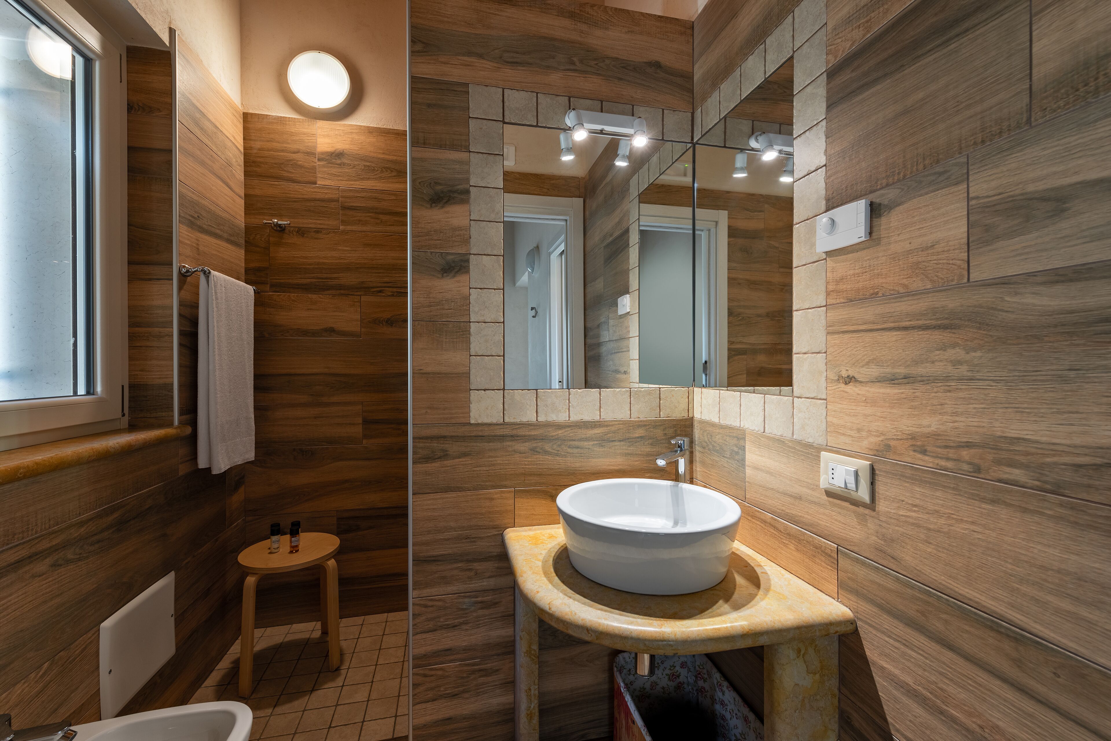 apartment, 1 bedroom, vineyard view, annex building (check in 2-6 pm) | bathroom | shower, free toiletries, hair dryer, bidet