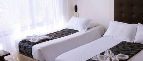 Individually decorated, desk, blackout curtains, free WiFi