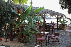 Mediterranean cuisine, beach views