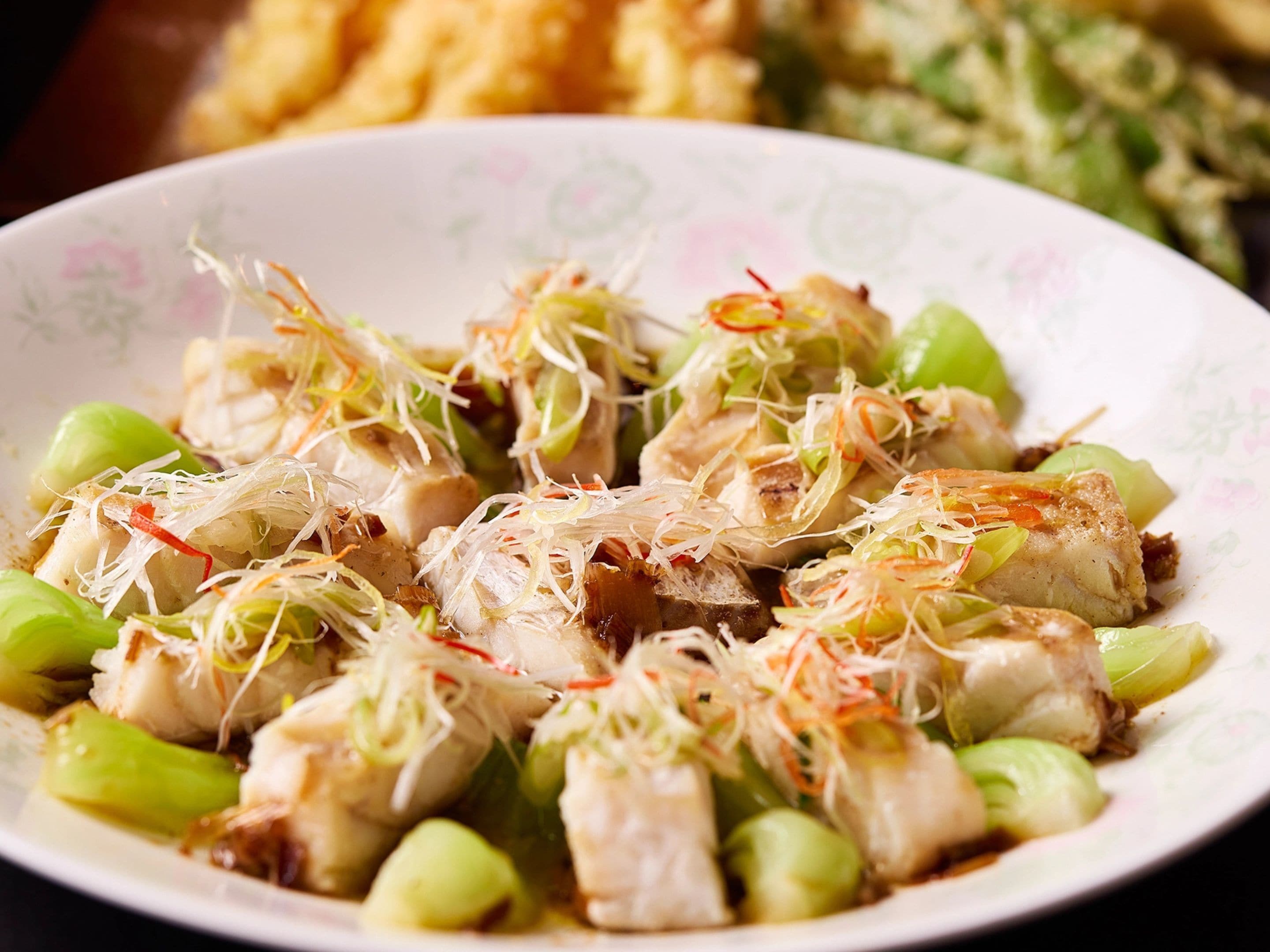 A plate of food with various ingredients.