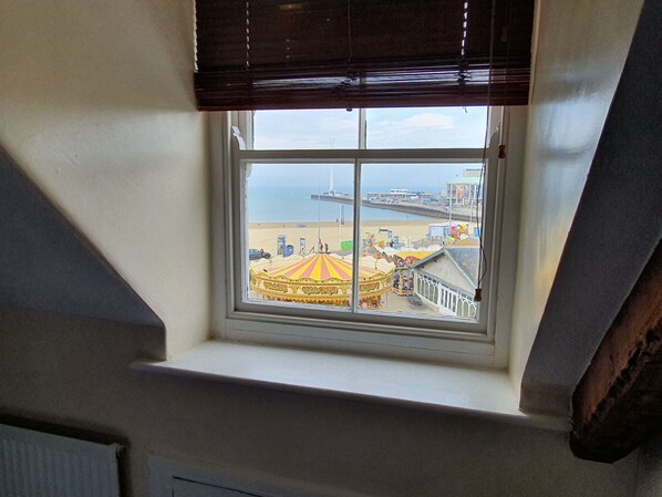 Chambre supérieure double, vue sur la plage | Vue de la chambre