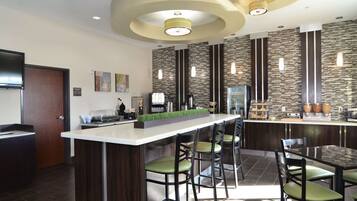 Free daily buffet breakfast