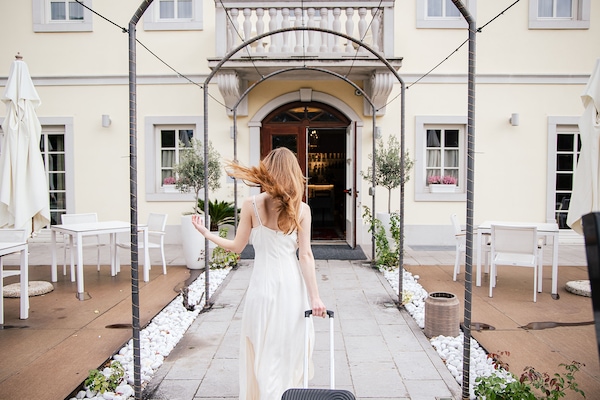 Majoituspaikan sisäänkäynti